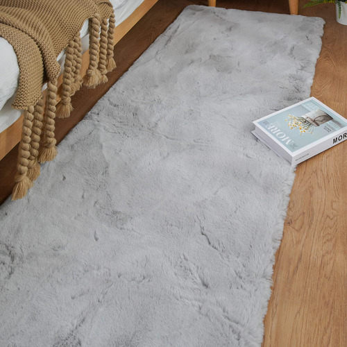 Orinova Alfombra De Pelo Sintetico Lavable De Conejo Sinteti