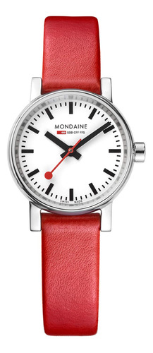 Mondaine Reloj De Sbb Suizo Cuarzo Acero Inoxidable Y De Pie