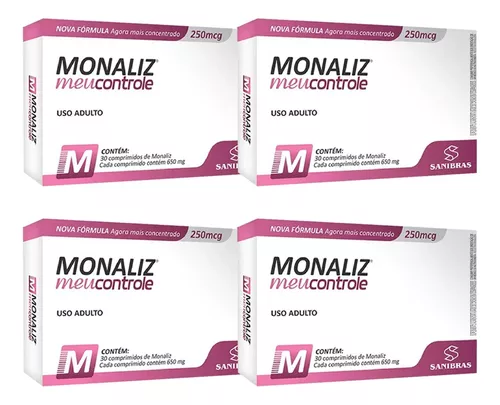 Kit com 2 Monaliz – 650mg 30 Comprimidos Sanibras