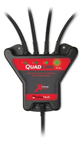 Pulsetech Quad : Carga 4 Bateria Al Mismo Tiempo Cargador Un