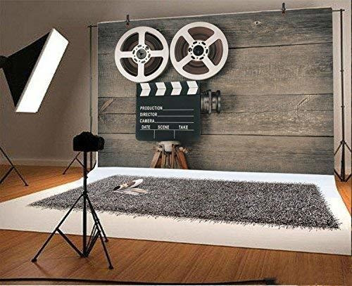 Aofoto Camara Pelicula Vieja 7 X 5 Pie Fondo Tablero Madera