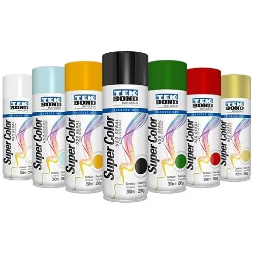 Pintura En Aerosol Tekbond 200cc Pack X6 Unid - Pintolindo