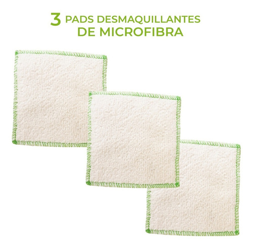 Eco Pads Microfibra Lavable Desmaquillantes Reutilizables X3