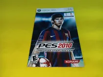 Comprar Manual Original Pes 2010 Pro Evolution Soccer  Xbox 360