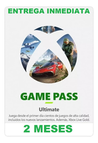 Game Pass Ultimate 2 Meses Completos 60 Dias