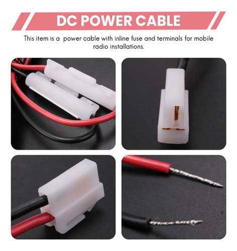 Cable De Alimentación Para Radio Móvil Kenwood Tk-7