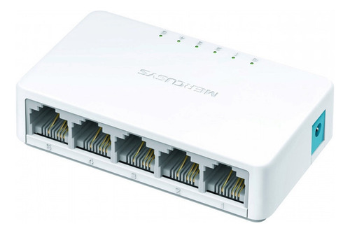 Switch Mercusys Fast Ethernet Ms105, 5 Puertos 10/100mbps