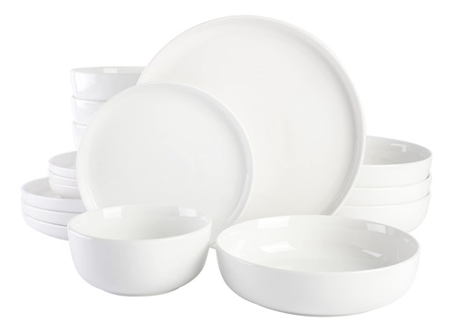 Vajilla De Porcelana Blanca Resistente Servicio Para 4 16 Pi