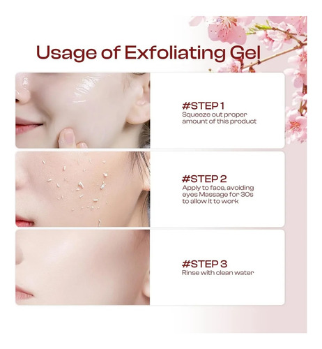 Gel Exfoliante Suave Quarxeria, Gel Exfoliante, 3 Unidades