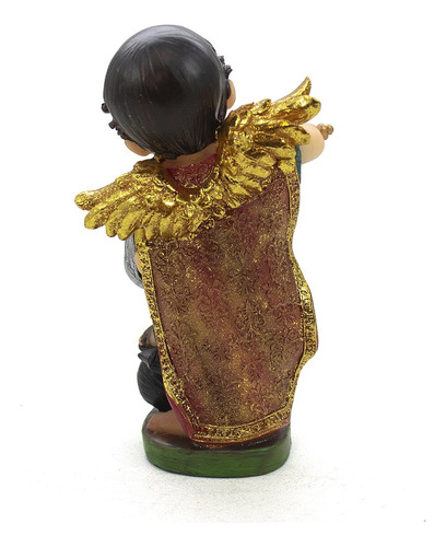 Kit Arcanjos Gabriel Miguel Rafael Infantil Imp Resina 12 Cm