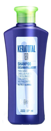 Shampoo Matizador Violeta Silver Keratotal Bellisima 270 Ml