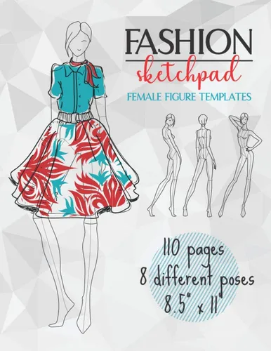 Libro: Bloc De Bocetos De Moda Con Plantillas De Figuras Fem