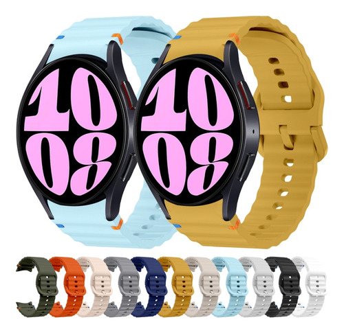 Correa De Silicona Azul Claro Para Samsung Galaxy Watch 7 40