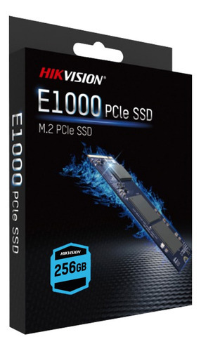 SSD Hikvision M.2 2280 Nvme Pcie E1000 de 256 GB, Ss530, color negro