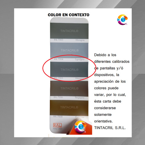 Pintura Poliuretánica Ral 7005 X 3.6 Lts. Gris Ratón Brillante