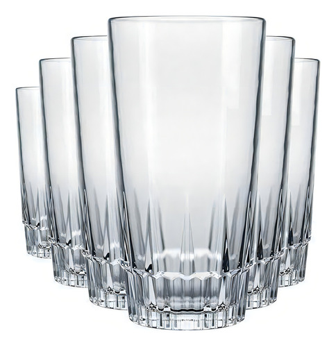 Juego de vasos Nadir Vegas para zumo de agua, 330 ml, 6 piezas