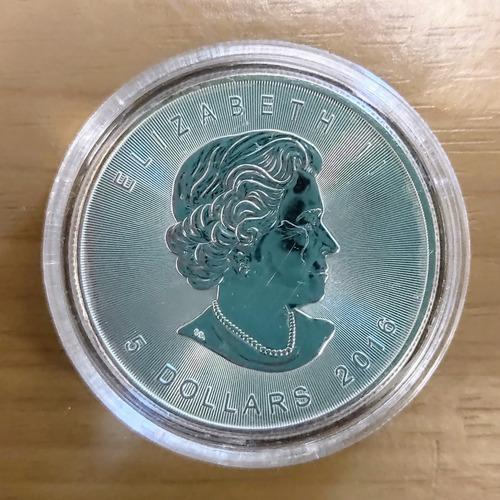 Canadian Maple Leaf Elizabeth Ii 1 Oz Plata 999