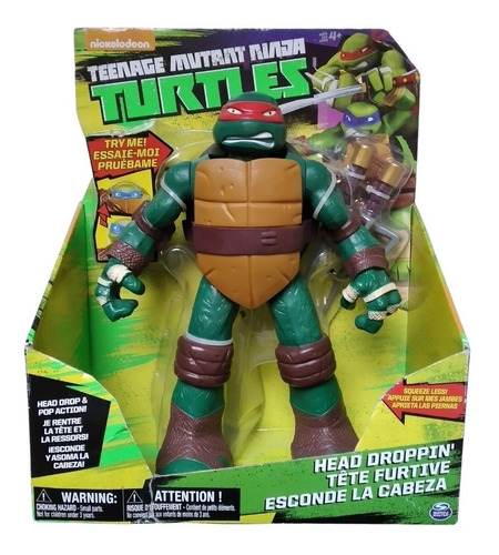 Tortugas Ninja Mutantes Rafael Esconde La Cabeza 25cm Nuevo