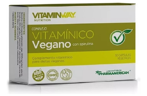 Complejo Vitaminico Vegano Vitaminway 30 Cáps-