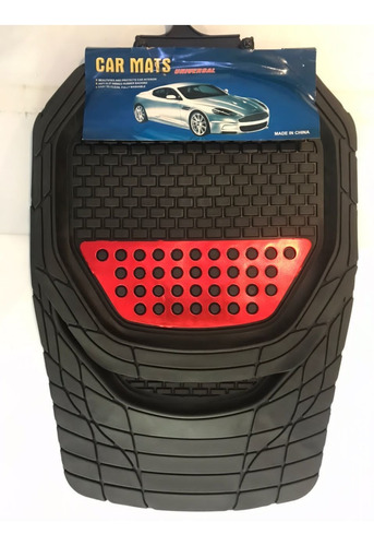 Alfombras 4 Piezas Negra/gris Tipo Bandeja Car Mats 4006abs