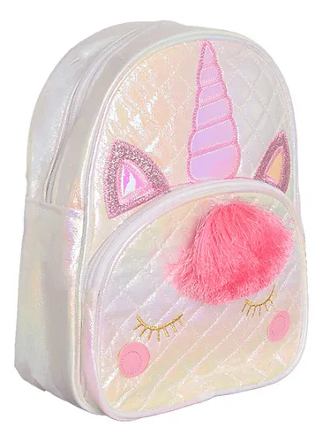 Mochila Escolar Niña Con Ruedas Y Luz Unicornio Luminares