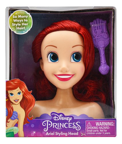 Disney Princesa Ariel Cabeza De Peinado 15cm Just Play