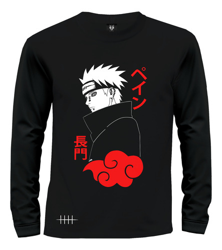 Camiseta Camibuzo Anime Naruto Akatsuki Pain Yahiko