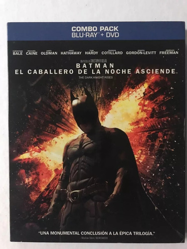 Batman El Caballero De La Noche Asciende (2 Blu Ray + Dvd)