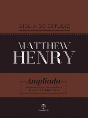 Biblia De Estudio Matthew Henry Imitación Piel Rvr60