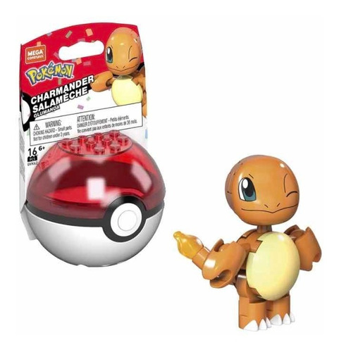 Mega Construx Charmander Y Esfera Pokemon 16 Piezas