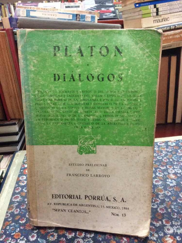 Diálogos De Platón Editorial Porrúa