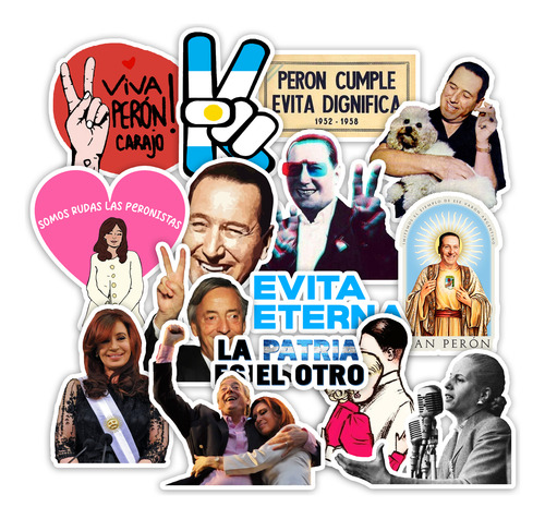 Stickers Guillermo Moreno 50 Unidad 4x4cm Pvc Plastificados