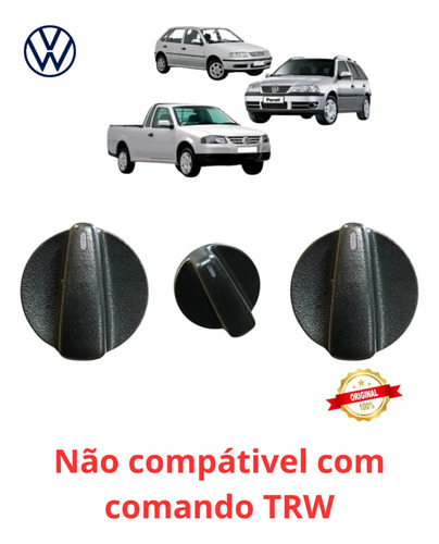 Kit Botões Do Comando Ar Condicionado Vw Gol G3 G4 Original