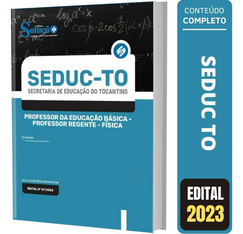  Apostila Concurso Seduc To - Professor Regente - Física , De Arc. Em Português