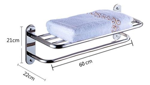 Soporte De Toallero De Acero Inoxidable 60 Cm Estilo Moderno