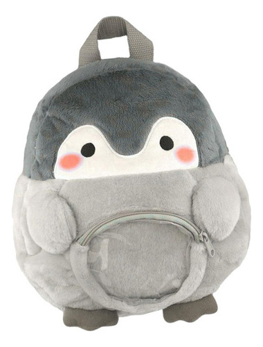 Bolso De Hombro De Felpa Con Forma De Pingüino