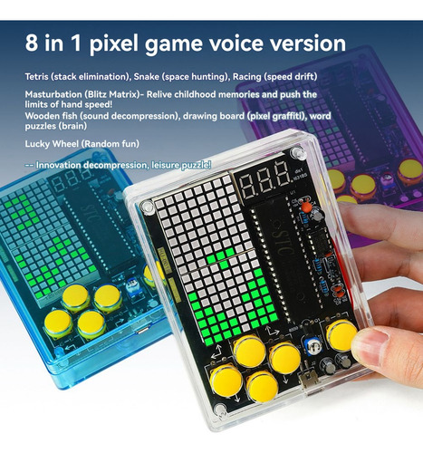 Consola De Juegos Diy Game Kit Con Electro De Voz