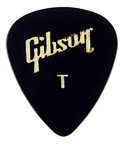 Gibson 1/2 Grosa De Palhetas Celuloide Finas Aprgg74t Cor Preto