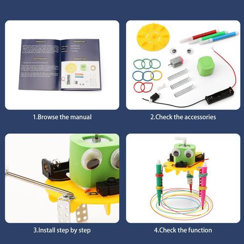 Kit De Robótica Stem Science Wesayee 6-8 8-12 Con 6 Robots Y