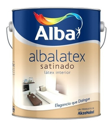 Albalatex Satinado Blanco 10 Lt. Latex Premium Alba Interior