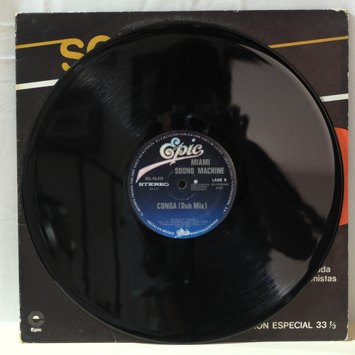 Miami Sound Machine Conga Remix Single Lp Nacional 1985 (Usado)