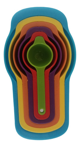 Cucharas Medidoras Cocina Repostería Set 6pz Varios Colores