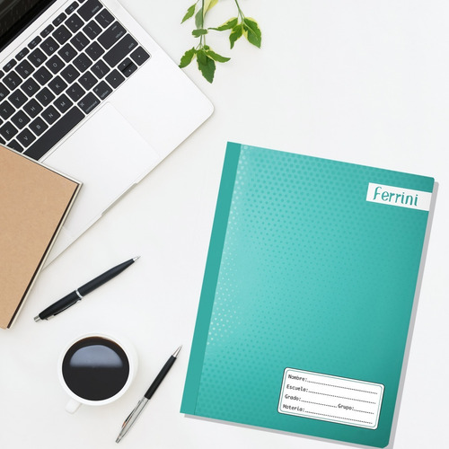Cuaderno Profesional Blanco Cosido 100 Hojas 6-pack Ferrini Color Verde