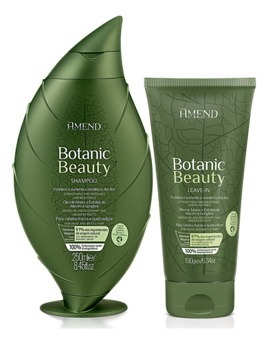 Kit Botanic Beauty Amend Óleos De Monói Shampoo E Leave-in