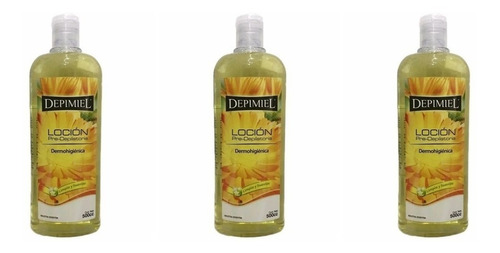 Kit X3 Locion Pre Depilatoria Dermohigienica X500ml Depimiel