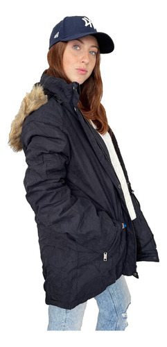 Imagen 4 de 10 de Customs Ba Camperas Mujer Campera Parka Invierno Larga Parch
