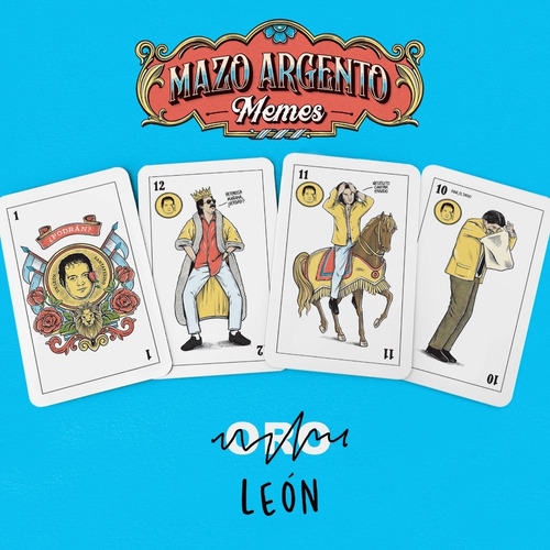 Mazo Argento Memes Juego De Cartas Truco Baraja