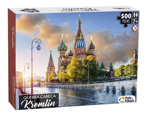 Quebra-cabeça 500 Peças Kremlin - Pais E Filhos