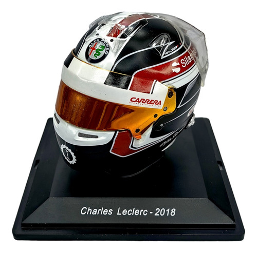 Casco Formula 1 Charles Leclerc Alfa Romeo F1 2018 Spark 1:5