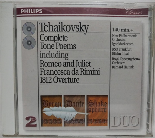 Pyotr Ilyich Tchaikovsky  Complete Tone Poems Cd 